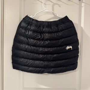 Stussy x Nike Black Puffer Mini Skirt
